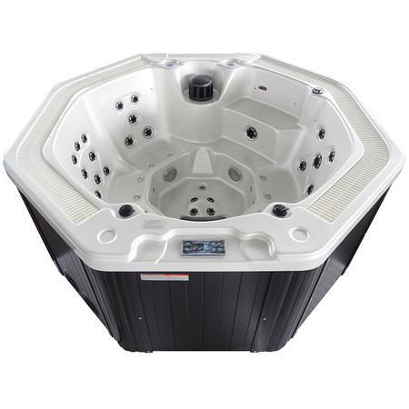 Dārza džakuzi SPA107 220x220 cm - grezna spa vanna 6 personām