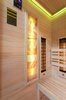 MO-EA2R-M COMBO Infrarot-/Finnische Sauna mit HARVIA 3,5 kW-Ofen und Salzstein | Wellness | Relax | SPA | Eleganter Minimalismus | Thermoholz