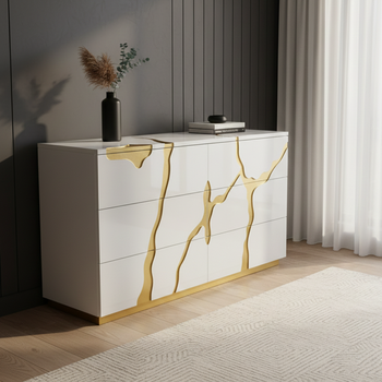 КОСОДЕР - MAGNETIC WHITE EXPRESS - лакований МДФ + скло - 75 × 130 × 40 см