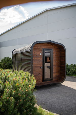 Сучасна садова сауна CUBE MODERNO PLUS SC - вулична з функцією релаксації