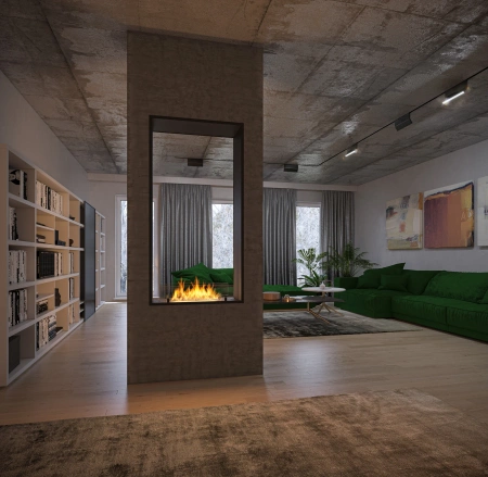 Biokrbový hořák INSIDE BLACK 1000 – luxusní oheň ve vašem interiéru