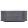 Grande jacuzzi exterior para 5 pessoas – banheira SPA espaçosa com hidromassagem
