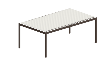 Pergola SB 400 autoportante/murale – Pergola de jardin moderne en aluminium avec toit