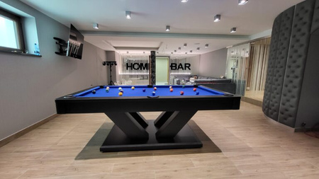 Billardtisch Veyron – modernes Design, perfekt für Wohnzimmer oder Club