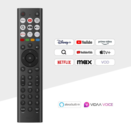 50-инчов LED телевизор Hisense 50A6Q - Ultra HD/4K, Smart TV, Dolby Vision, HDR - идеален за филми и игри