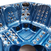 Vrtni jacuzzi SPA510 210x210 cm - modri val, sivo ohišje | Vrtna masažna kad