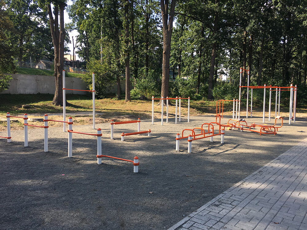 Parallelstangen S834.4 voor buikspieroefeningen