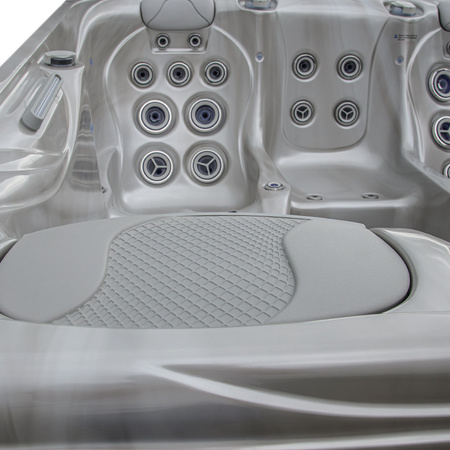 Trädgårdsjacuzzi SPA566 200x200 cm – lyxig SPA-badkar med hydromassage för trädgården och terrassen