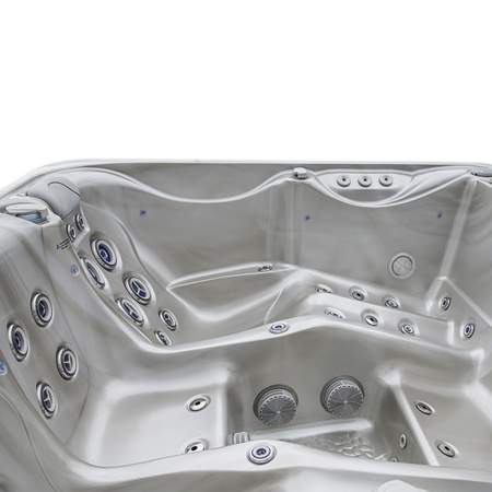 Dārza džakuzi SPA566 200x200 cm - luksusa spa vanna ar burbuļvannu dārzam un terasei