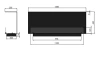 Elegant biofireplace Inside C1200 v1 — minimalist fireplace for recess installation (3 l, 1000 mm burner)