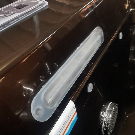 DELLA 916 Magma Gold hüdromassaažiga aiavann, antratsiitne korpus 170x170 cm - ainulaadne spaa teie aias.