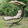 Garden swing lounger hamac scaun agățat coș bej MultiGarden | hamac de grădină pe cadru, relaxare în aer liber