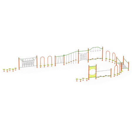 Set di giochi con corda LK824 – Corda d'arrampicata con maniglie per parco giochi