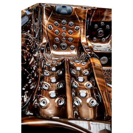 SPA702 Džakuzi vanna 230x230 cm - luksusa hidromasāžas spa terasei vai dārzam