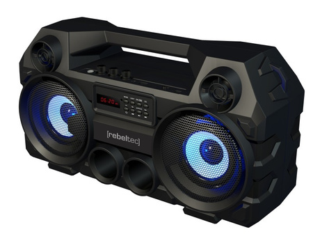 Rebeltec SoundBox 465 TWS 40W traadita kaasaskantav Bluetooth-kõlar - FM, USB, microSD-kaart