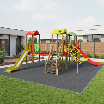 Play Set “Castle – NEW” T903 NEW — 4 towers, active fun for kids, playground