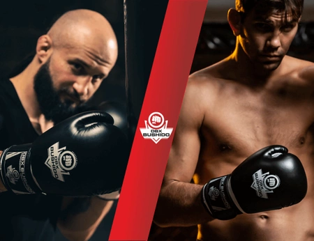 Боксови ръкавици за спаринг Черно и бяло ARB-407a