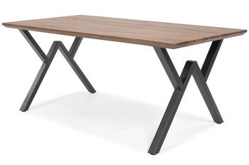Mesa de comedor PORTLAND 180 cm - marrón oscuro