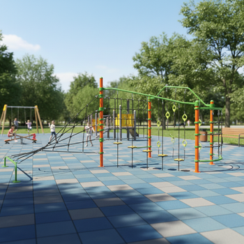 Set di giochi con corde LK805 – Parco giochi attraente per bambini