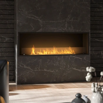 Arzător de șemineu INSIDE BLACK 1500 - un foc care încântă