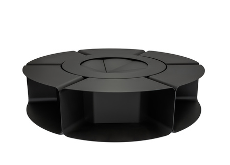 Lareira de jardim Loop 2m – Lareira de jardim em aço