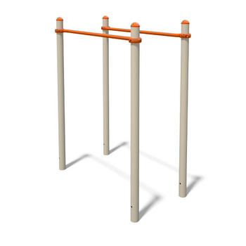 Barras paralelas S834.2 para entrenamiento de dips | Gimnasio al aire libre