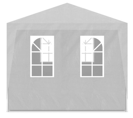 Carpa pabellón de jardín comercial 3x9 m 8 paredes blanco MultiGarden
