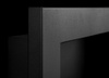 Biofireplace 650x400 Slim with glass – black, modern bioethanol fireplace