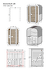 Outdoor sauna ULLA for 1-2 people with Harvia Vega sauna heater + freebies | cosmetics + sauna accessories | Finnish sauna | thermwood | Thermally Modified Wood