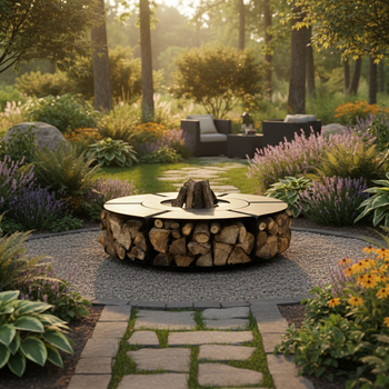 Lareira de jardim Loop 2m – Lareira de jardim em aço