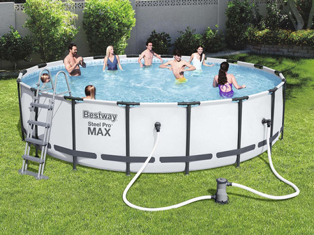 Garden Pool 427 x 122 cm 19W1 Bestway 5612X Bubble Machine gratis