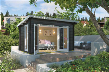 Log Cabin House / Relax Studio for the Garden / Garden House Studio