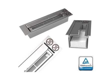 Bio-krb 650x400 se sklem - strukturální černá | Moderní bezkouřový krb