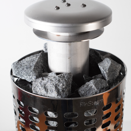 Estufa de gas para sauna Botnia 81 | 8,1 kW | acero inoxidable | sin electricidad | para saunas 4–13 m³ | móvil | camping | sauna finlandesa