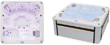 Premium Jacuzzi OF-6003 Pro – Luksuzni SPA za 6 oseb s hidromasažo, Bluetooth in LED osvetlitvijo