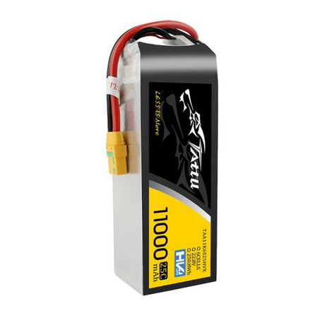 Tattu 11000mAh 22.8V HV 25C 6S1P Lipo Pack akumulators ar XT90-S savienotāju (anti-spark)
