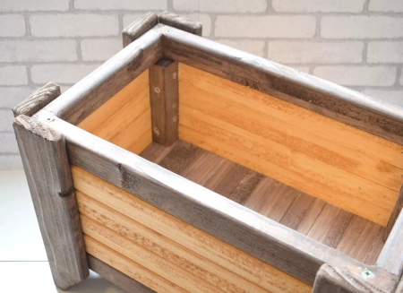 Градинска саксия с прахообразно алое - 45 × 29 × 30 cm, 15L, ръчно рисувана