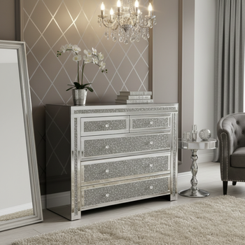 КРИСТАЛИ СКЛО КОМОД СУЧАСНИЙ КОМПАКТНИЙ МДФ 90×80×40