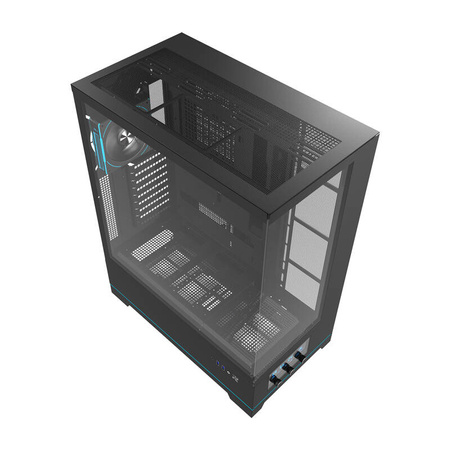 Darkflash DY451L PRO számítógépház (fekete) + 1 ventilátor