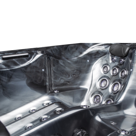 Dārza džakuzi SPA566 200x200 cm - luksusa spa vanna ar burbuļvannu dārzam un terasei