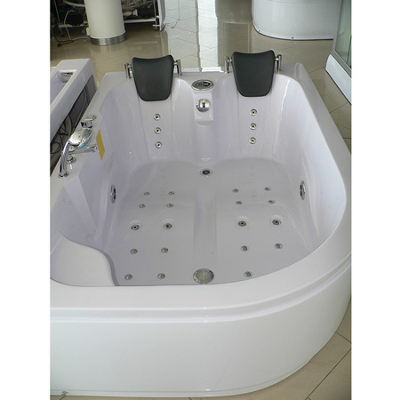 Carmen 631LH Kreisā hidromasāžas vanna ar sildītāju Balta 180x120 cm - Luxury Spa Vanna