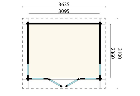 Haus/Ogrodowe/Gartenhaus Alex