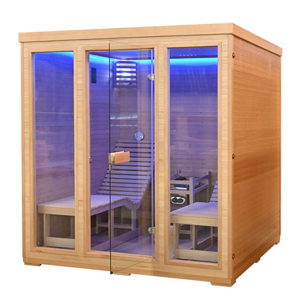 MO-TS4 Kuivsaun HARVIA 8 kW pliidi ja lamamistoolidega | Wellness | Relax | SPA | Thermo wood | Elegantne minimalism