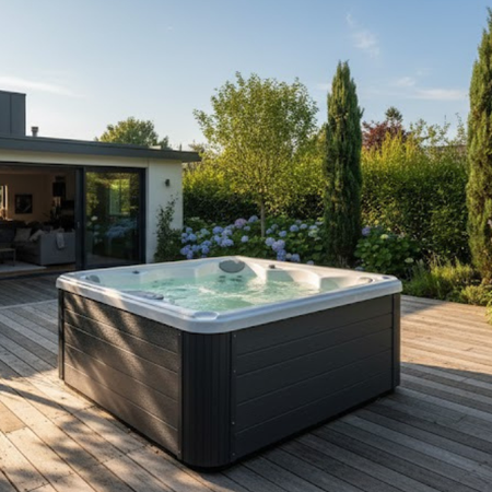 Jacuzzi Premium OF-5002 para 5 personas con función de masaje para el hogar y el jardín