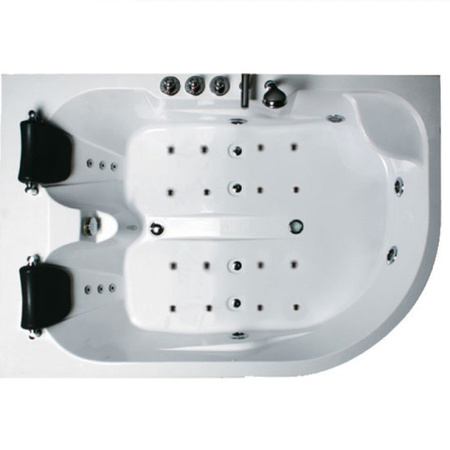 Bañera de hidromasaje Carmen 631RH derecha blanca 180x120 cm: comodidad y lujo en tu baño