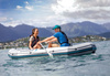 Oppblåsbar Ponton Mariner 3 for 3 personer med årer, pumpe, fiskeholder og motor – INTEX 68373