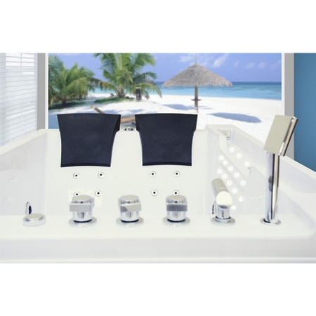 Fenix 606AH labās puses balta 180x120 cm burbuļvanna un sildītājs - greznība, komforts un atpūta jūsu vannas istabā