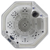 Jacuzzi de jardín SPA107 220x220 cm – bañera SPA de lujo para 6 personas