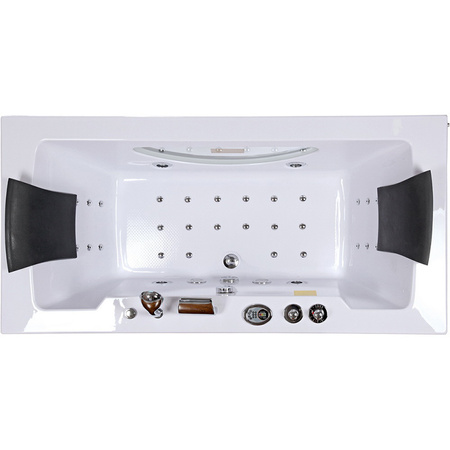 Levante 659H λευκή μπανιέρα υδρομασάζ 180x90 cm – ορθογώνια μπανιέρα SPA για το μπάνιο