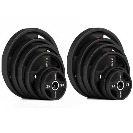 TPC SET OLYMPISCHE POLYURETHAAN PLAAT SET 2 x 2,5 - 25 KG CPU (155 KG) HMS
